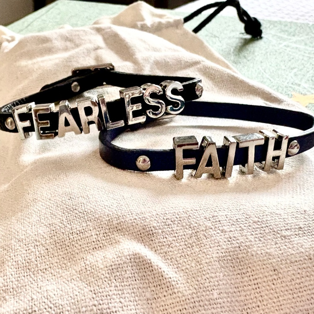 Fearless Faith Leather Bracelets
